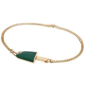 BVLGARI Gelati Malachite and Diamond M Bracelet in 18K Pink Gold for Women